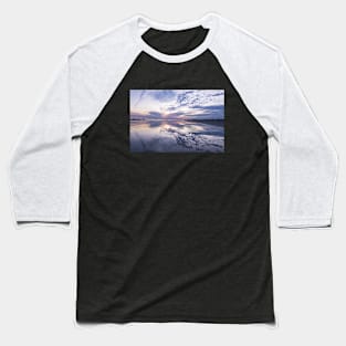 Reflective Purple Sunset Baseball T-Shirt